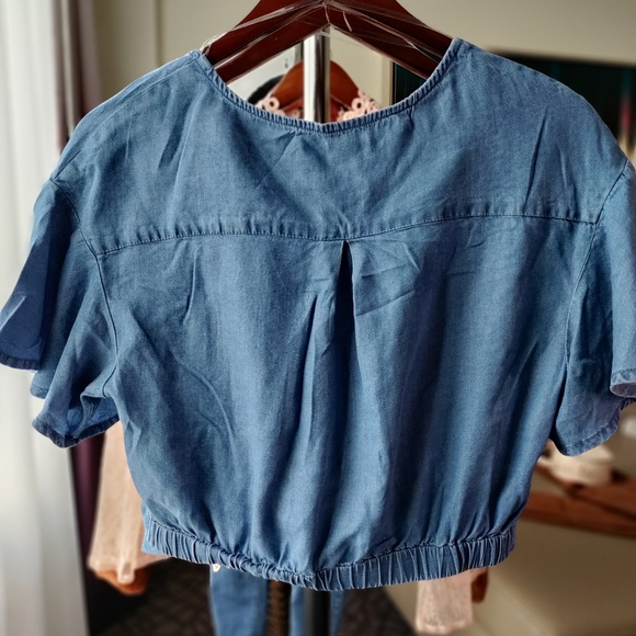 Denim crop top - Picture 5 of 10